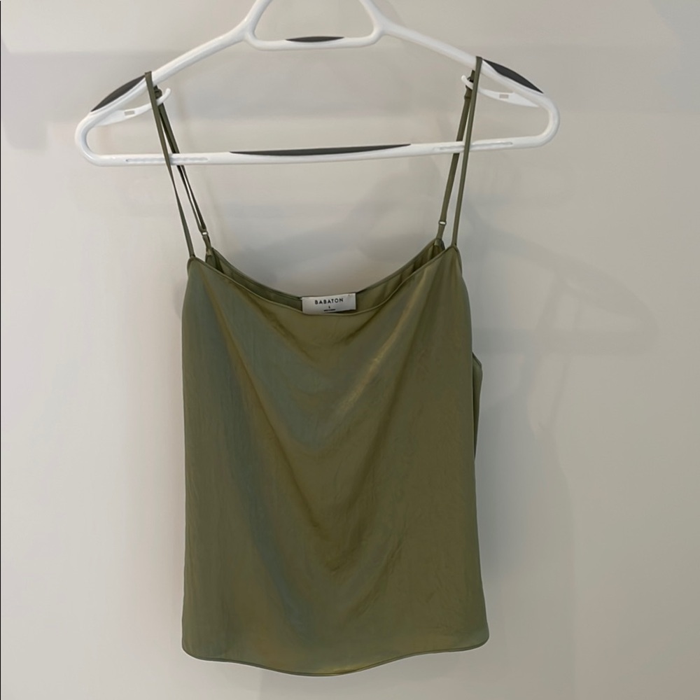 Babaton Green Tank blouse